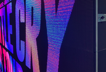 LED Screen with Text